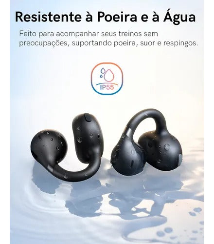 Fone Sem Fio Baseus Bass Bc1 Open-back Earclip Esportivos Bluetooth 6.0 Preto