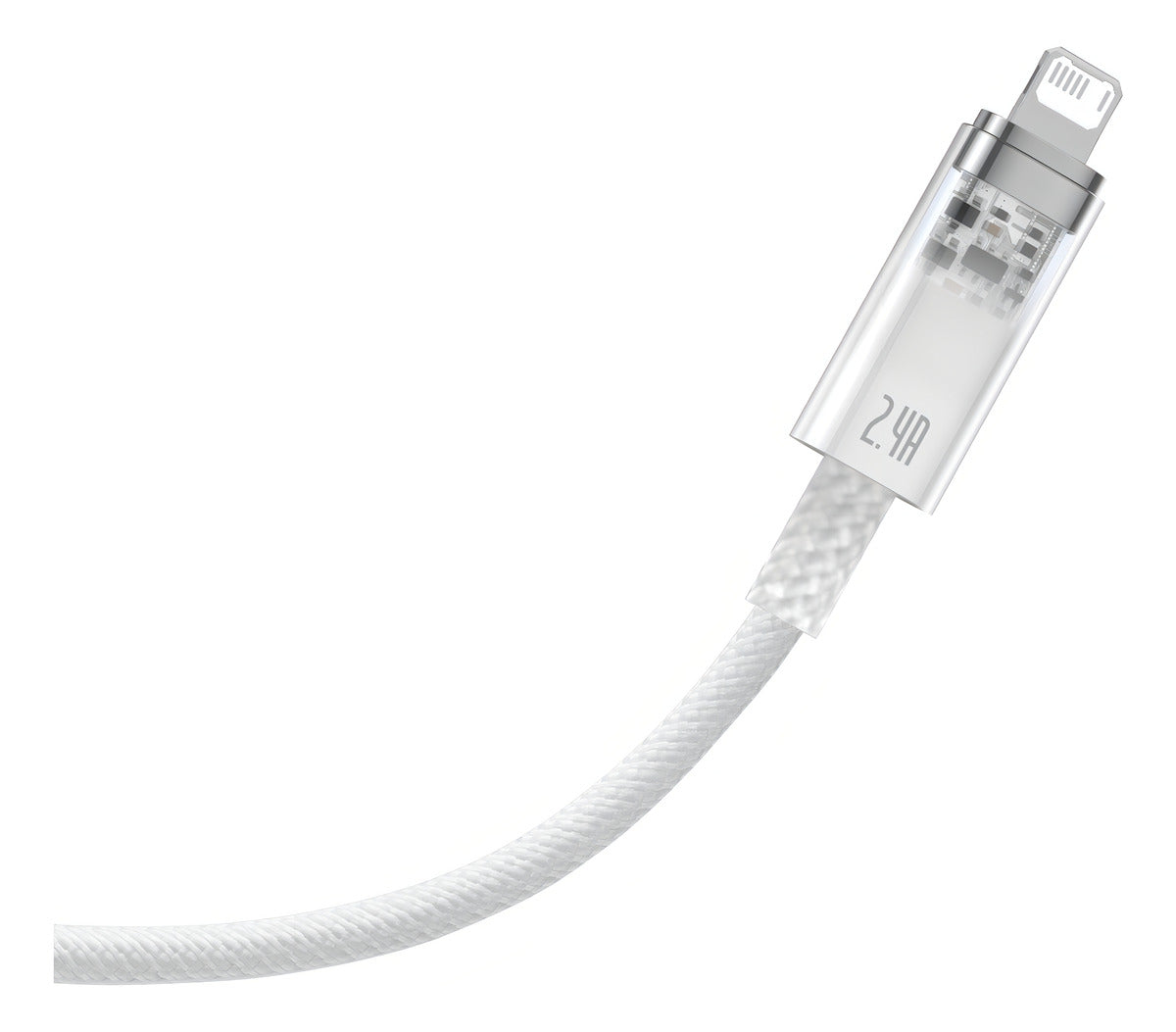 Cabo Usb P/ Lightning Baseus iPhone 2.4a Fast Charging 1m Cor Branco