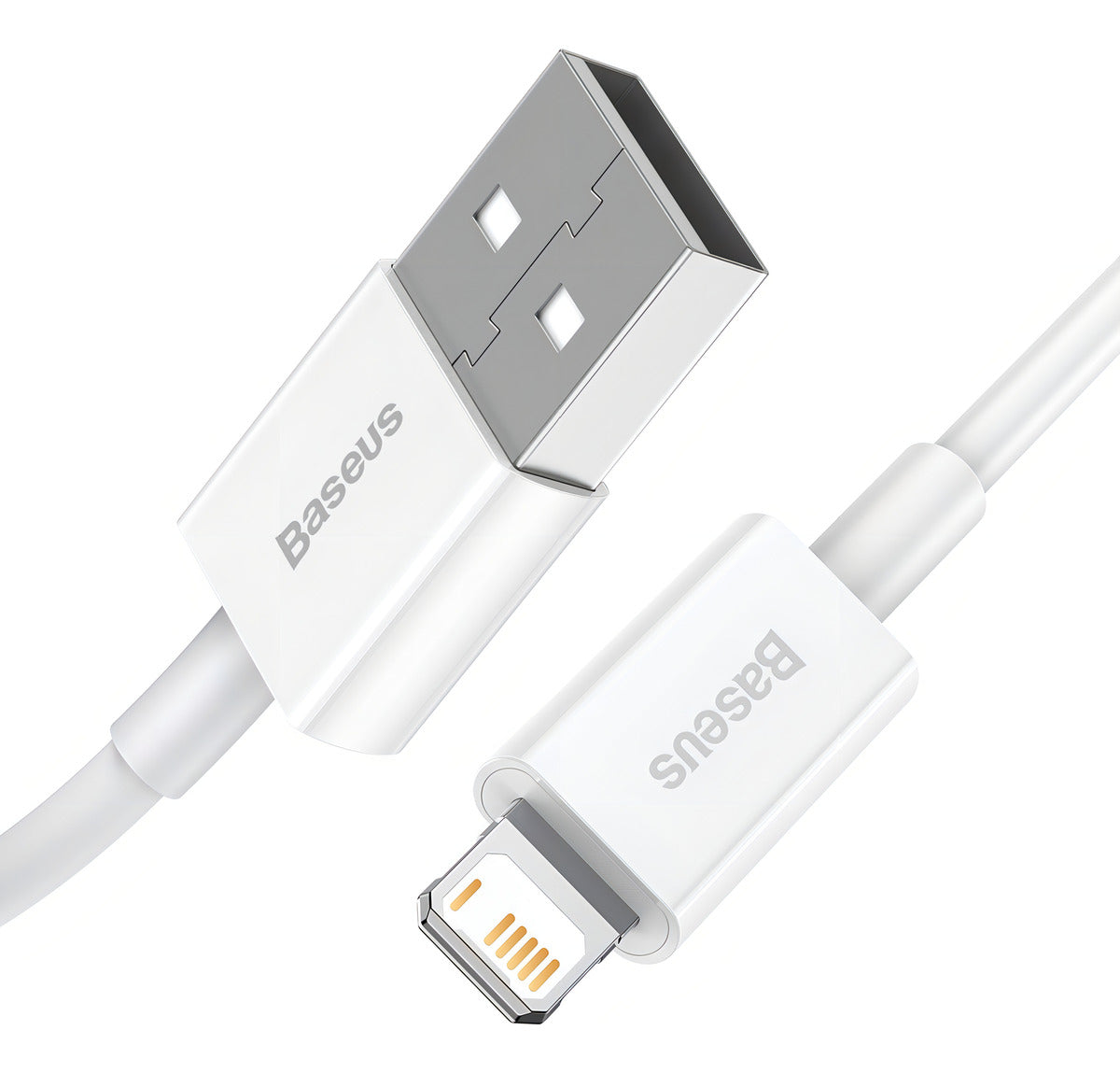 Cabo Usb P/ Lightning Baseus iPhone 2.4a Fast Charging 2m Cor Branco