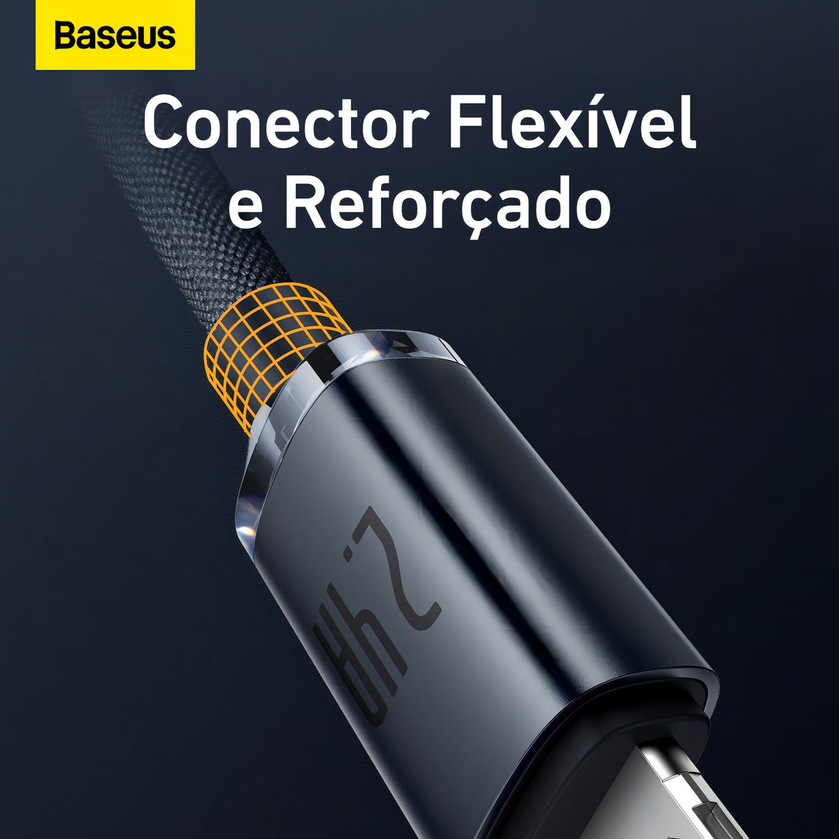 Cabo Usb P/ Lightning Baseus Crystal Shine Fast 2.4a 2m