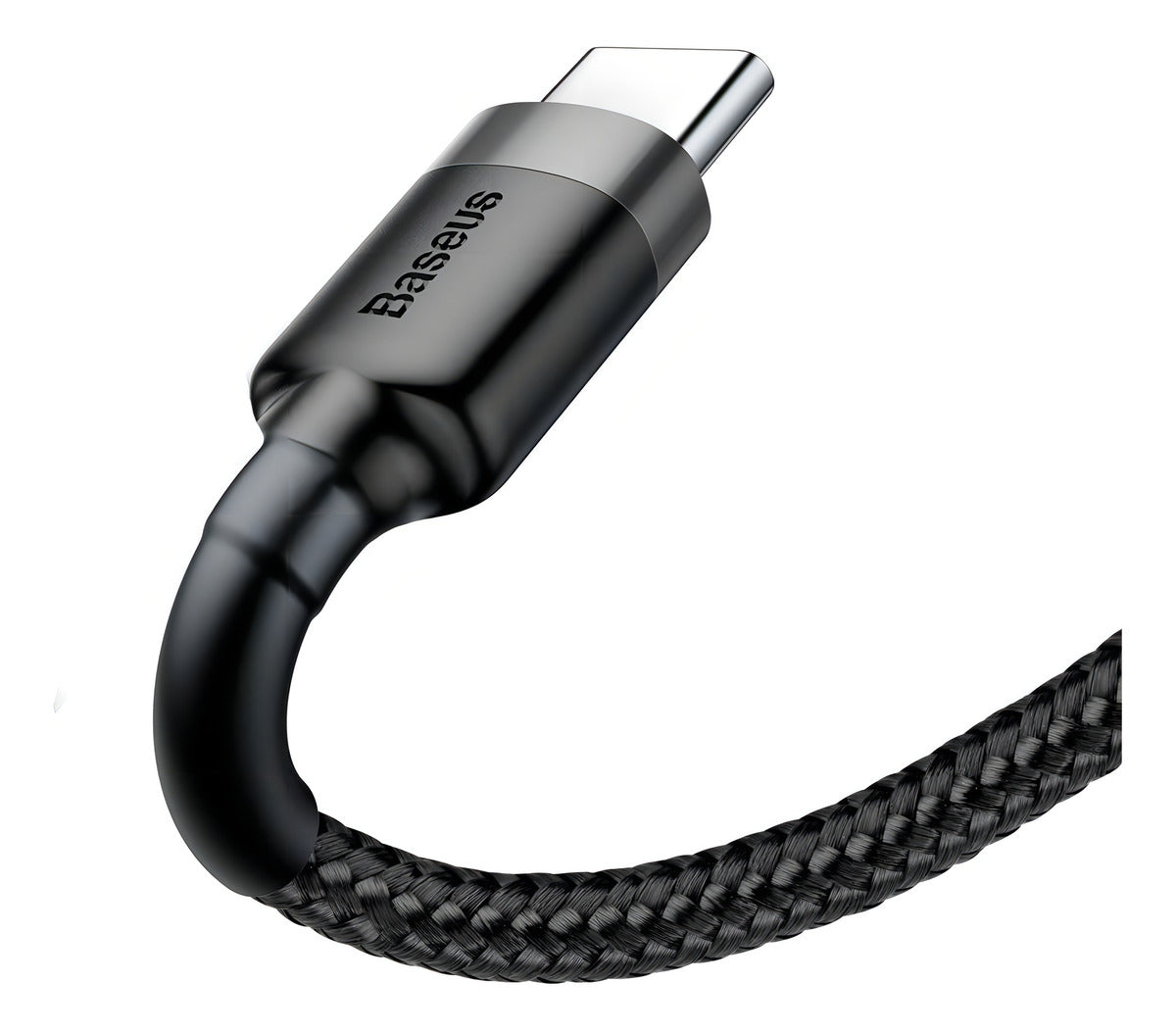 Cabo Rápido Usb Para Tipo- C Baseus Cafule Nylon 3a 1 Metro Cor Preto