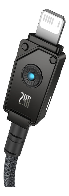 Cabo Baseus Resistente 2.4a Usb Para Lightning 1m Preto