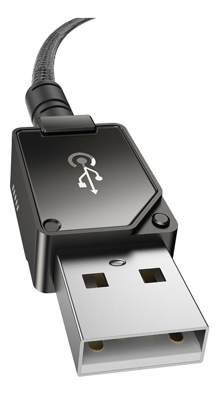 Cabo Baseus Resistente 2.4a Usb Para Lightning 1m Preto
