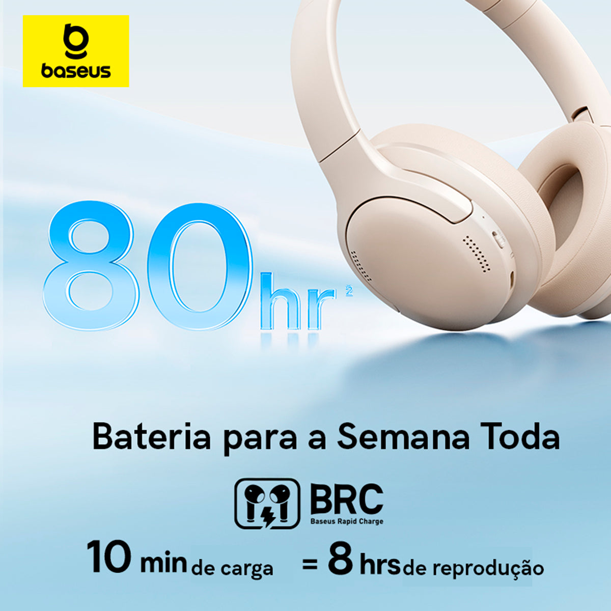 Headphone Sem Fio Baseus Bass Bh1 Lite Bluetooth Com Enc