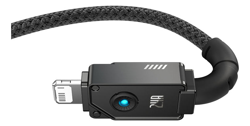 Cabo Baseus Resistente 2.4a Usb Para Lightning 1m Preto