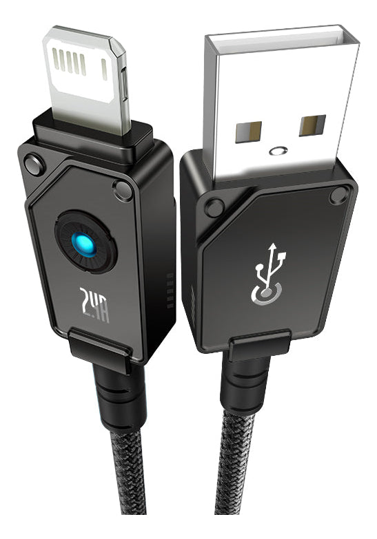 Cabo Baseus Resistente 2.4a Usb Para Lightning 1m Preto