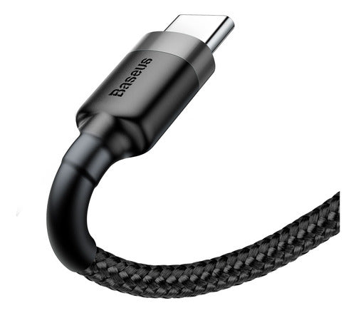 Cabo Usb Para Tipo- C Baseus Cafule Nylon 3a 1 Metro Rápido