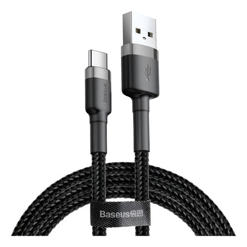 Cabo Usb Para Tipo- C Baseus Cafule Nylon 3a 1 Metro Rápido