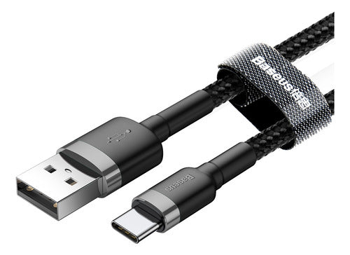 Cabo Usb Para Tipo- C Baseus Cafule Nylon 3a 1 Metro Rápido