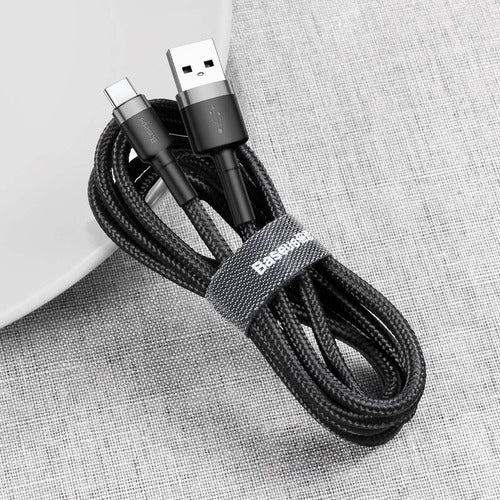 Cabo Usb Para Tipo- C Baseus Cafule Nylon 3a 1 Metro Rápido
