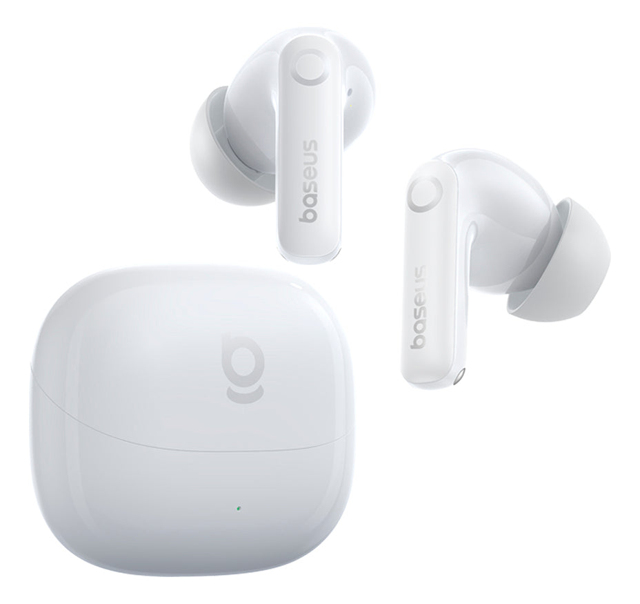 Fone Bluetooth Baseus Bass Bp1 Pro Cancelamento Ruído cor Branco