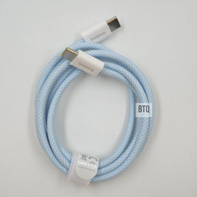 Cabo Baseus Dynamic 4 Turbo Usb-c X Usb-c 100w 1m Azul Branco