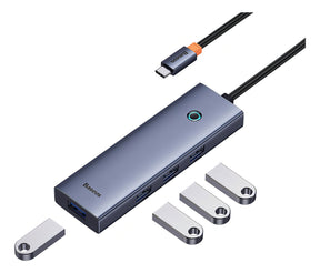 Hub Baseus 4 Portas Usb-c + Usb 3.0 + Pd 100w