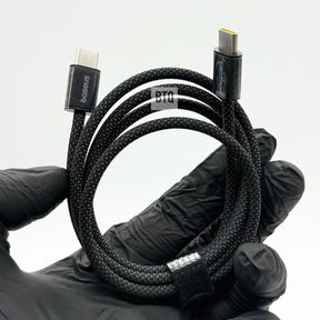 Cabo Baseus Dynamic 4 Fast Charging Usb-c P/ Tipo C 1m 100w Preto