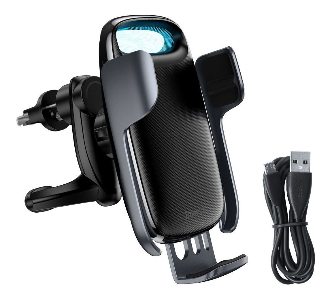 Suporte Veicular Automático Indução Qi Baseus Milky Way 15w