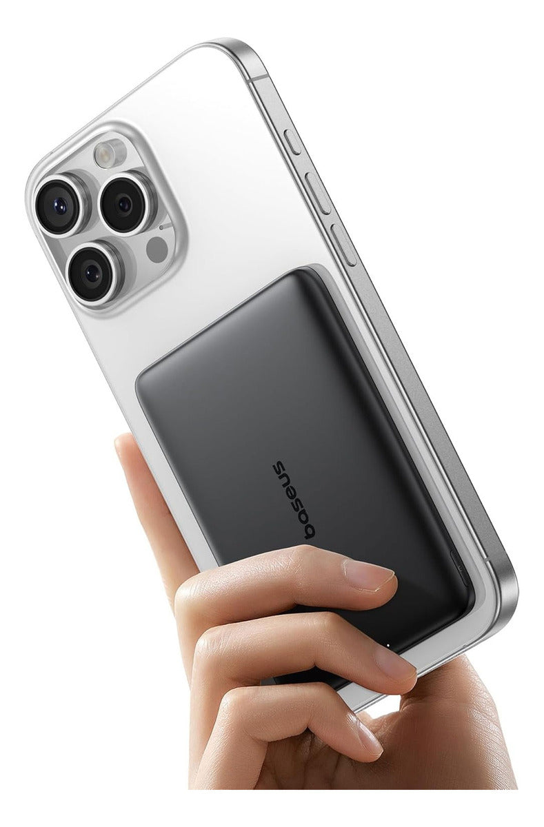 Carregador Portátil Magsafe Baseus 6000mah 20w Turbo Cor preto