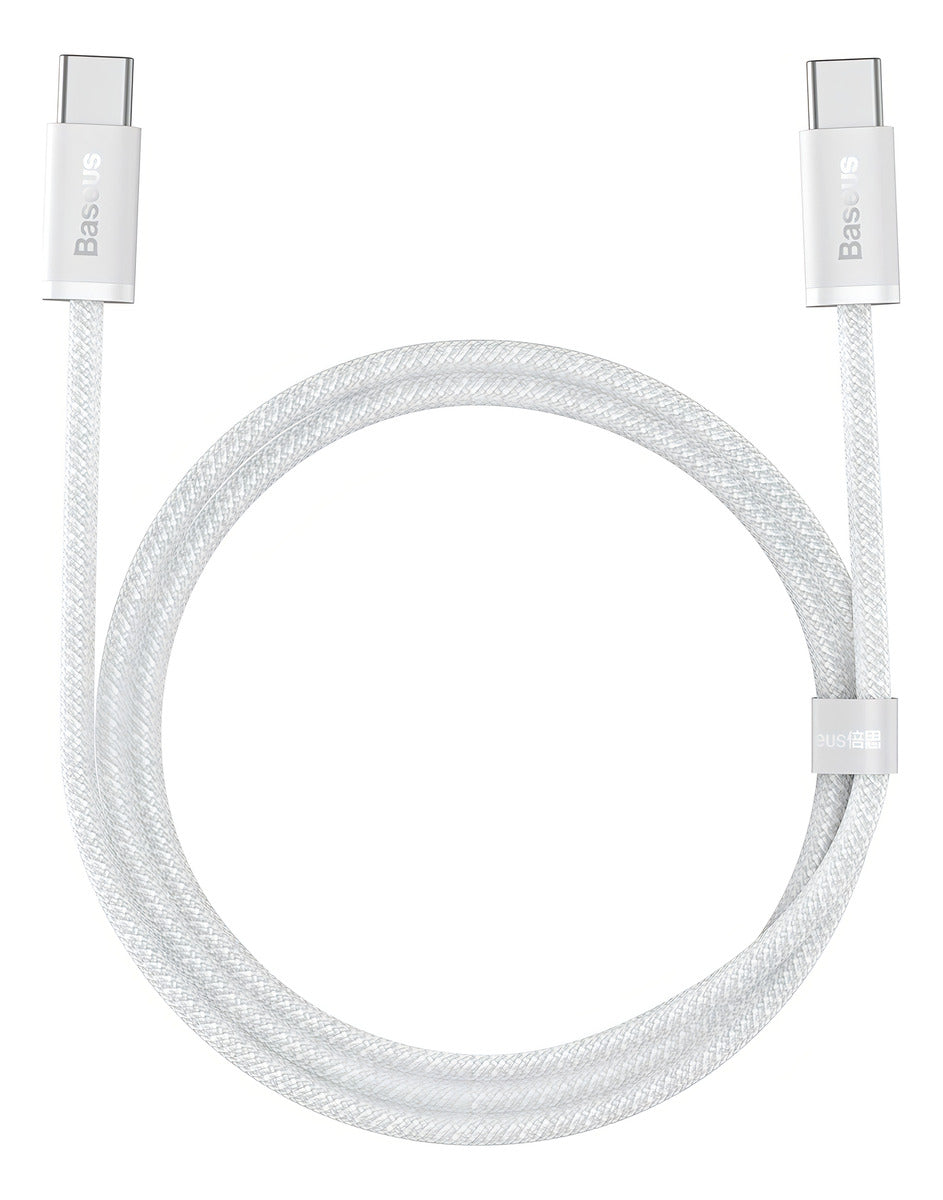 Cabo Usb-c Type-c 100w 1m Baseus Compat. Macbook iPhone iPad Cor Branco