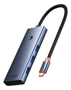 Hub Baseus Usb C 7 em 1 A Hdmi 4k 60hz Usb 3.0 Sd Leitor Sd Cor cinza escuro