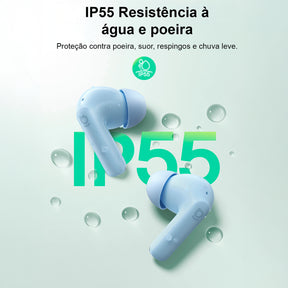 Fone Ouvido Bluetooth Baseus Bass Bp1 Nc Cancelamento Ruído Azul