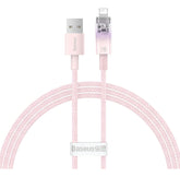 Cabo Usb P/ Lightning Baseus iPhone 2.4a Fast Charging 1m Cor Rosa