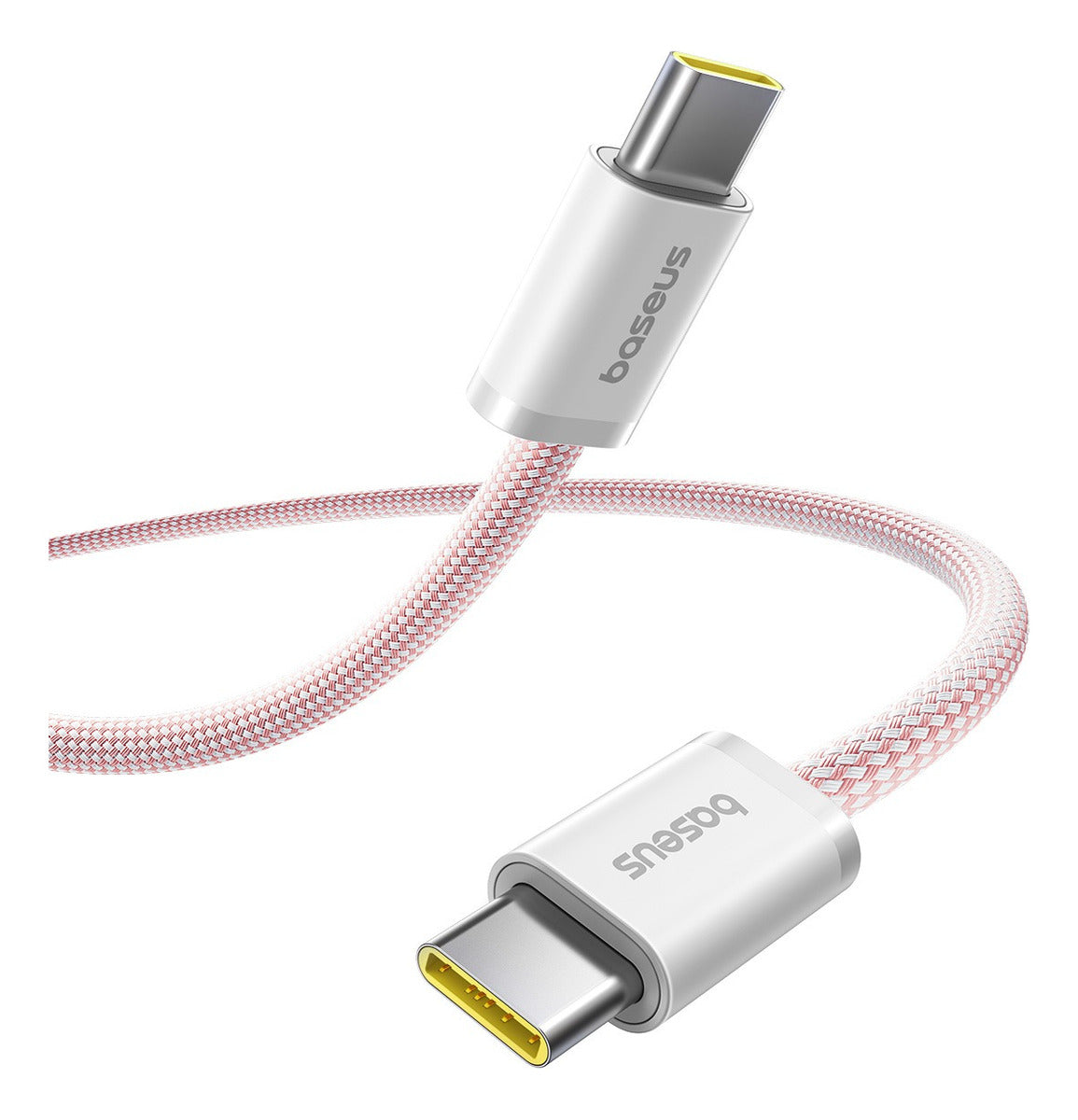 Cabo Baseus Dynamic 4 Fast Charging Usb-c P/ Tipo C 1m 100w Rosa