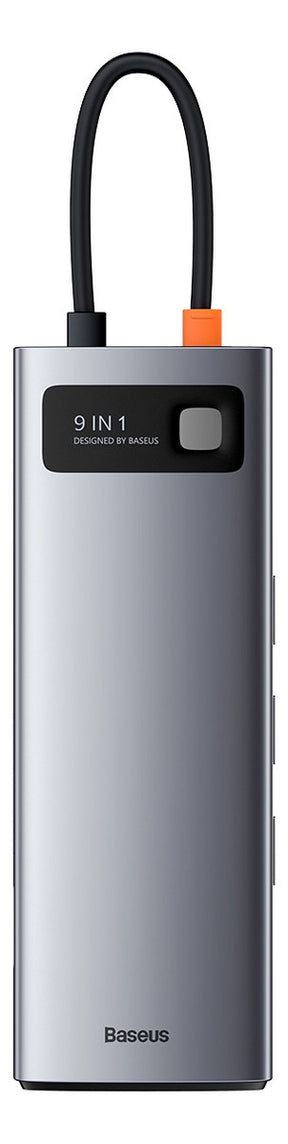 Hub Dock Station Baseus 9 Em 1 Usb C Hdmi 4k Vga Rj45 Tf Sd Cinza