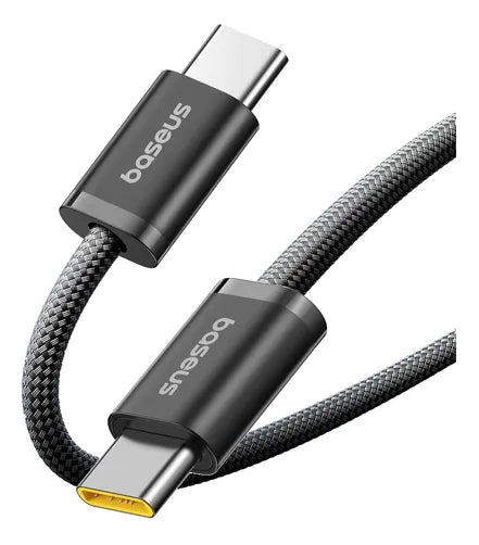 Cabo Baseus Dynamic 4 Fast Charging Usb-c P/ Tipo C 1m 100w Preto