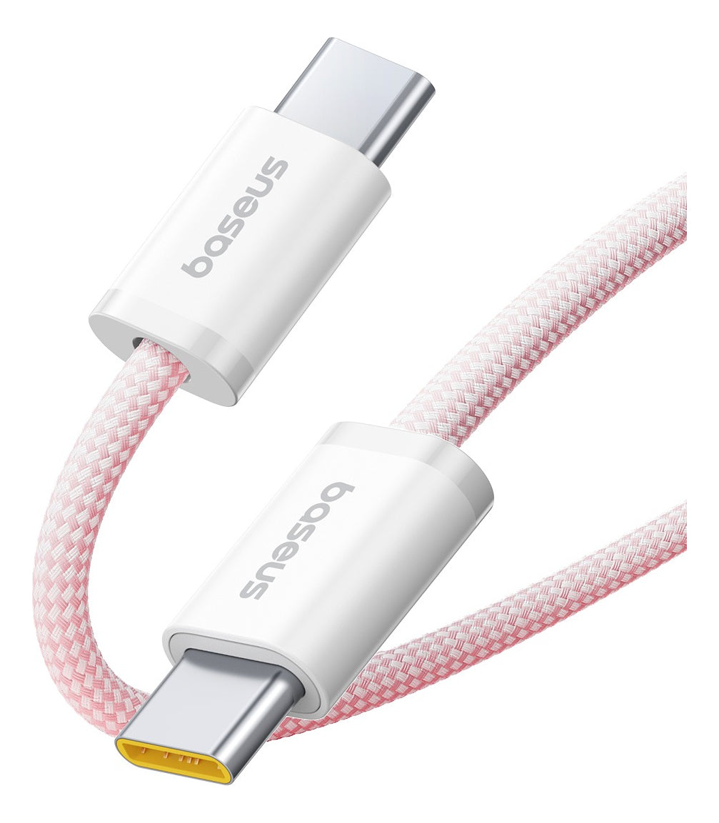 Cabo Baseus Dynamic 4 Fast Charging Usb-c P/ Tipo C 1m 100w Rosa