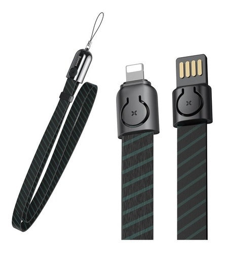 Cabo Lightning Para Carregador de iPhone Gold Collar Baseus 85 Cm 2.4a