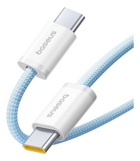 Cabo Baseus Dynamic 4 Turbo Usb-c X Usb-c 100w 1m Azul Branco