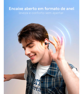 Fone Sem Fio Baseus Bass Bc1 Open-back Earclip Esportivos Bluetooth 6.0 Preto