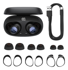 Fone De Ouvido Baseus Ma10 Pro Bluetooth 5.3 Com Anc -48db Cor Preto