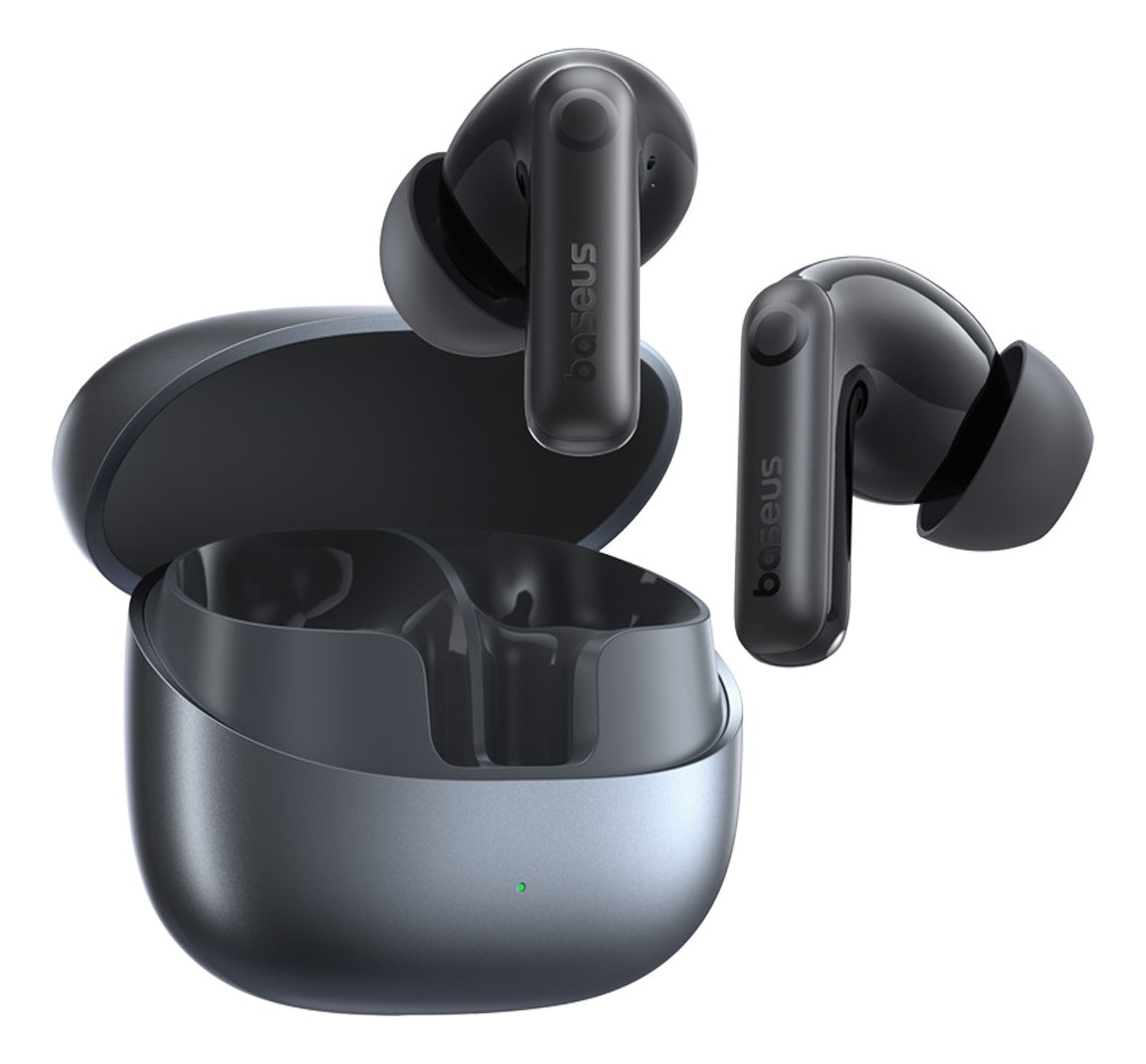 Fone Ouvido Bluetooth Baseus Bass Bp1 Pro Cancelamento Ruído Cor Preto