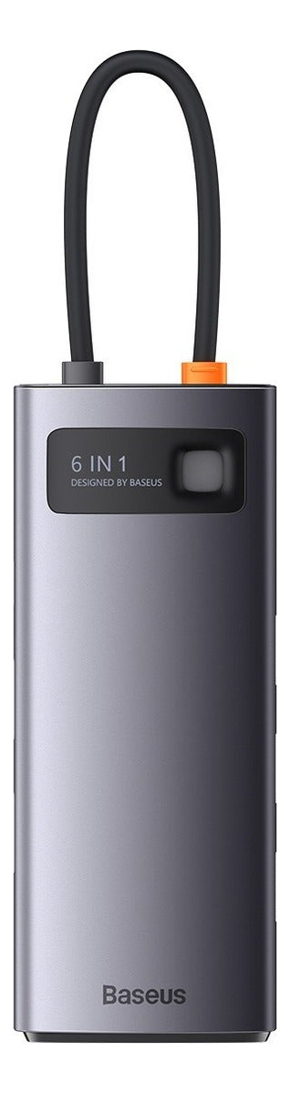 Hub Baseus Adaptador Tipo-c 6n1 Usb 3.0 Hdmi 4k30hz Pd 100w