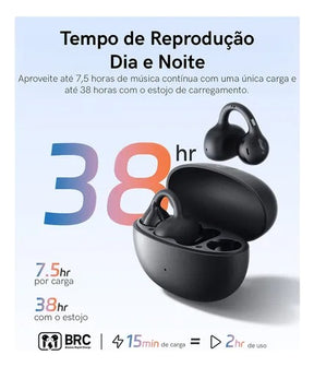 Fone Sem Fio Baseus Bass Bc1 Open-back Earclip Esportivos Bluetooth 6.0 Preto