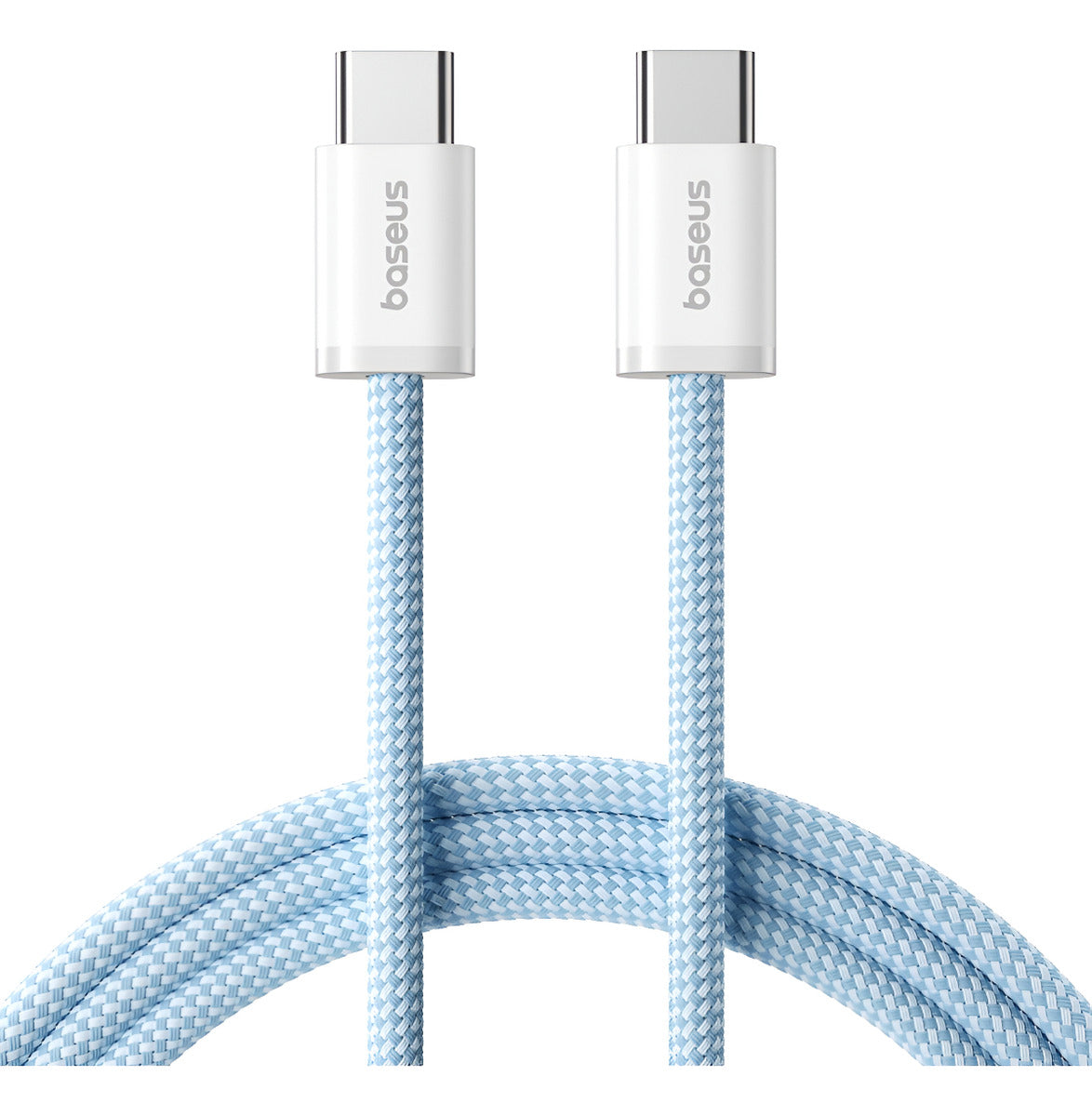 Cabo Baseus Dynamic 4 Turbo Usb-c X Usb-c 100w 1m Azul Branco