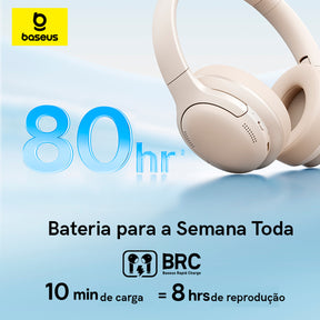 Headphone Sem Fio Baseus Bass Bh1 Lite Bluetooth Com Enc