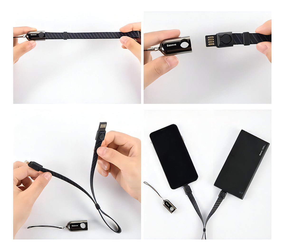 Cabo Lightning Para Carregador de iPhone Gold Collar Baseus 85 Cm 2.4a