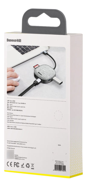 Hub Usb-c 7n1 Thunderbolt 3 Hdmi + Rj45 + Usb + Sd Baseus