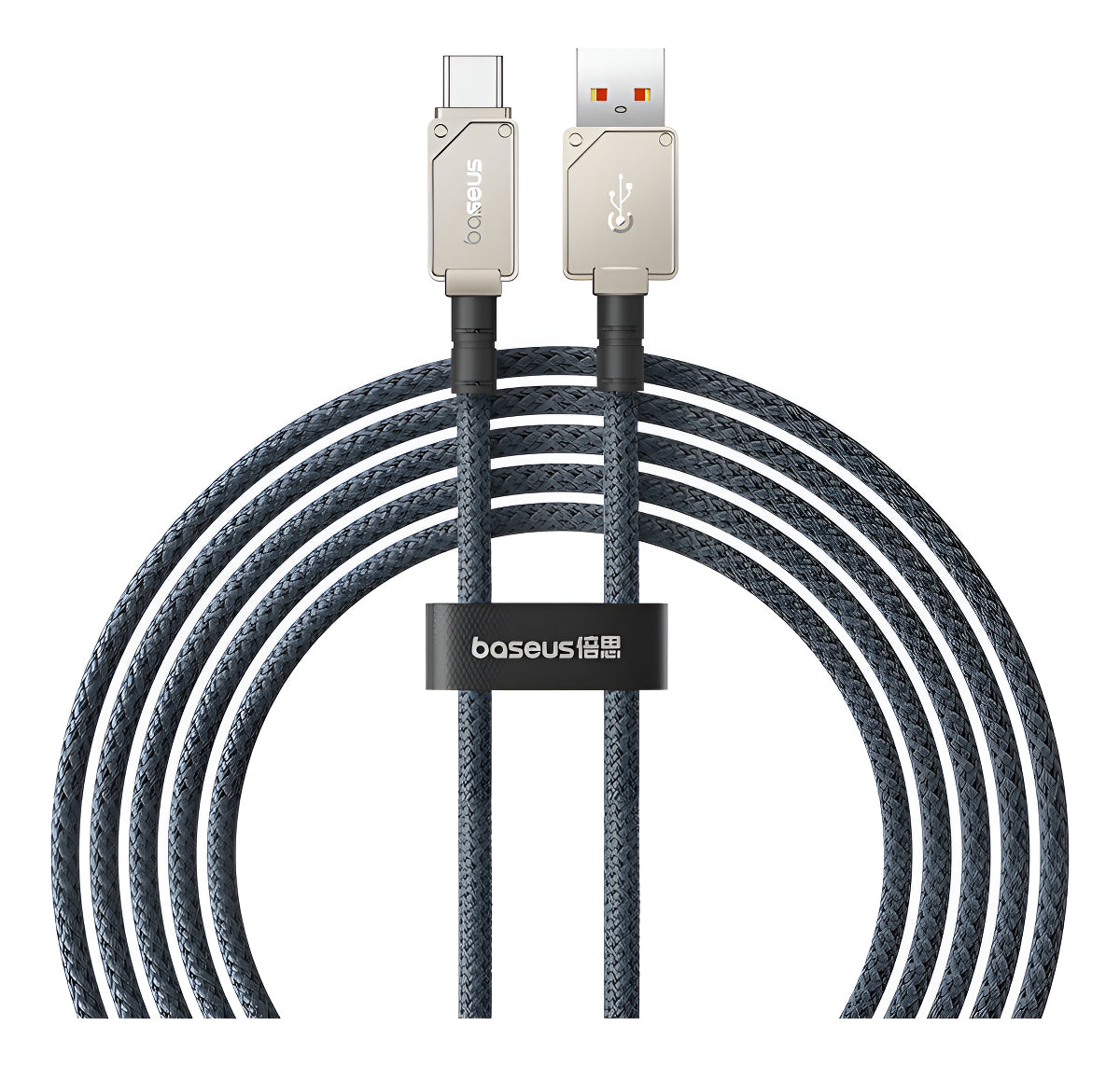 Cabo de carregamento rápido Baseus Usb A Type C 2 M 100w branco