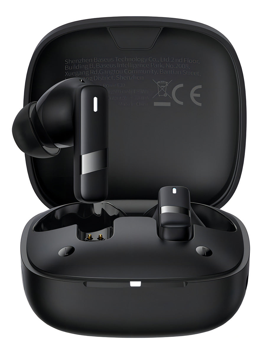 Fone De Ouvido Baseus Sem Fio Bowie E20 Bluetooth 5.3 Cor Preto
