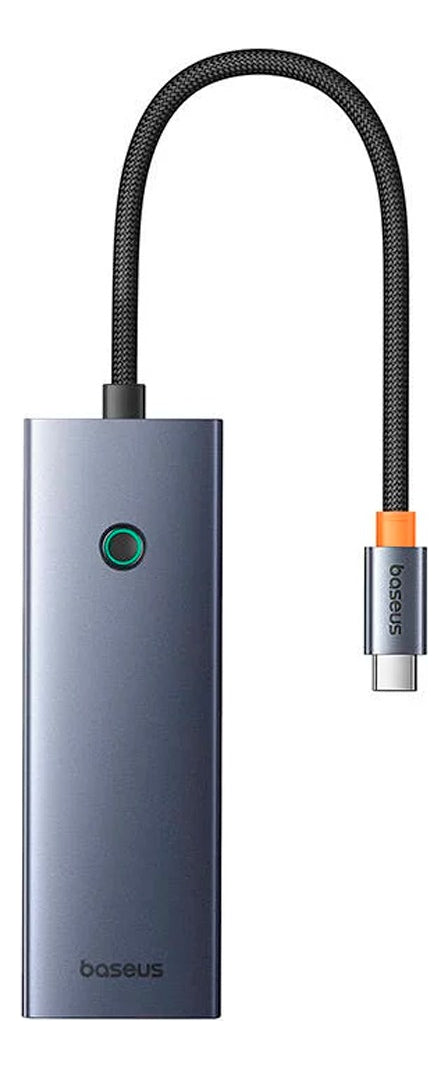 Hub Baseus Usb C 7 em 1 A Hdmi 4k 60hz Usb 3.0 Sd Leitor Sd Cor cinza escuro